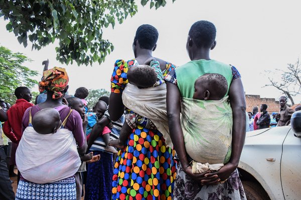 Teenage mothers with their babies in Teobia Village, Kole District, on November 16 last year. Thousands of school girls across the country will not return to school after getting pregnant or married during the Covid-19 lockdown. PHOTO | FILE